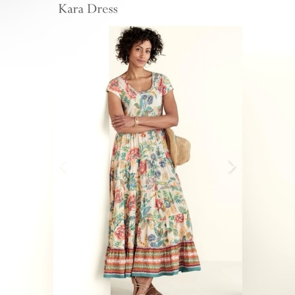 NWT Soft Surroundings Kara Boho Floral Multicolor Fiesta Maxi Dress Small - Picture 5 of 7